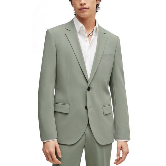 Hugo by Hugo Boss Mens Modern-Fit Performance Suit Jacket 40 Short Green - NWT Hugo by Hugo Boss Mens Modern-Fit Performance Suit Jacket 40 Short Green - NWT